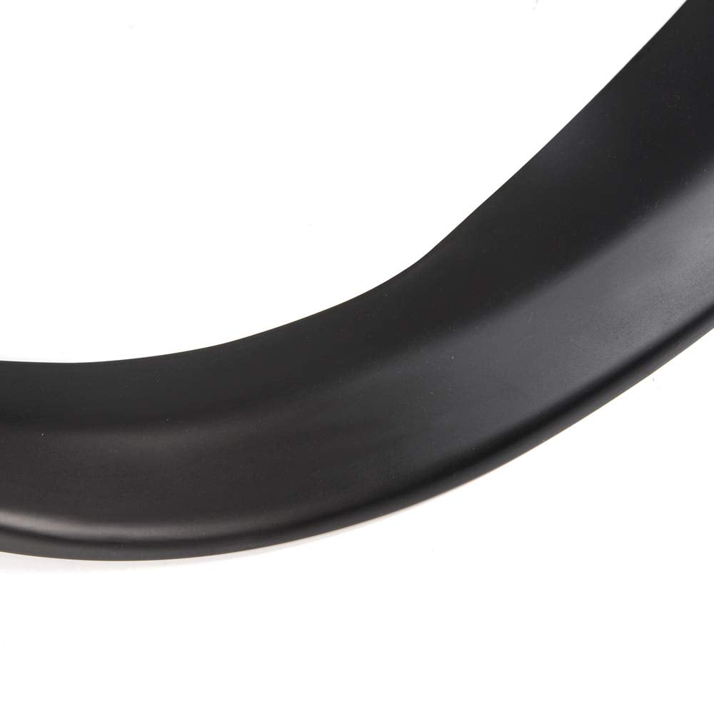 Universal Fit CS Style PP Front Bumper Add on Lip Flat Splitter Plate Under Panel Unpainted Black Spoiler Splitter Valance Chin Bodykit - 67" L x 22" D