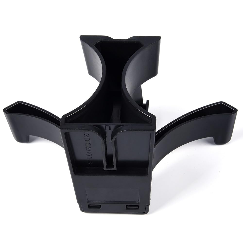 G-PLUS Center Console Cup Holder Divider Insert Compatible with Toyota Tacoma 2005-2010, Fit Sequoia 2008-2018, 5560404010 Black