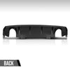 G-PLUS Rear Diffuser Compatible with Honda Civic 4-Door Sedan Only 2016 2017 2018 2019 2020 2021 Rear Bumper Diffuser Black
