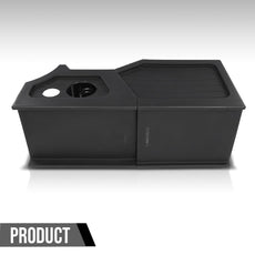 G-PLUS Center Console Subwoofer Box for Chevy GM Crew Cab 2007-2013 Black Product Details