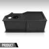 G-PLUS Center Console Subwoofer Sub Box Compatible with Chevy/GM Crew Cab 2007 2008 2009 2010 2011 2012 2013 Black