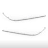 G-PLUS Pair Front Outer Bumper Face Bar Trim Compatible with Benz E350 / E550 Base Convertible 2-Door 2011-2013 2078852021, 2078851921, MB1047115, MB1046115 Silver