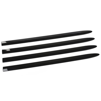 G-PLUS Outside Side Door Body Molding Trim Compatible with 2019-2021 Chevy Silverado 1500 Crew Cab ONLY Replacement Chrome Side Body Trim Molding