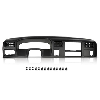 G-PLUS Dash Bezel Radio Cluster Trim Panel 4x4 Black Compatible with Ford F250 F350 Super Duty 1999-2004 with Hole