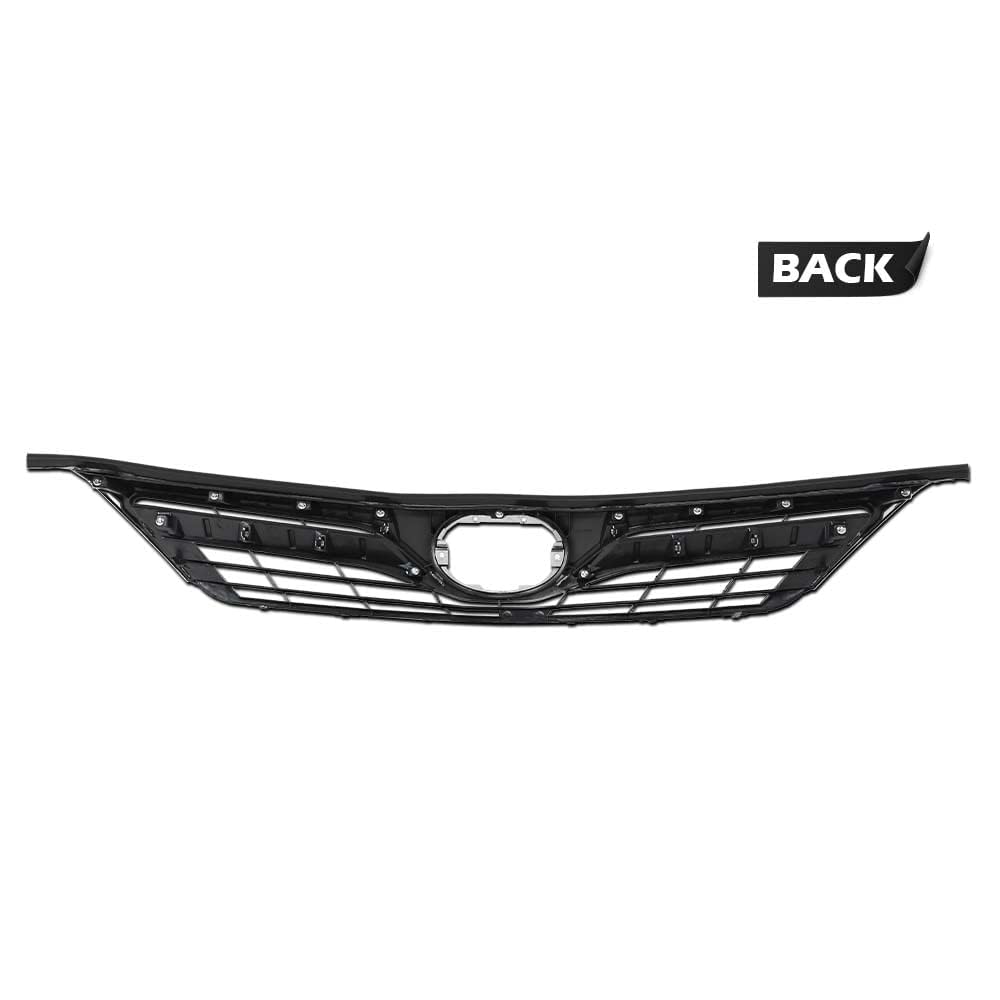 G-PLUS Front Upper Bumper Grille Compatible with Toyota Camry L LE XLE 2012-2014 53101-06560 104-51375 TO1200343