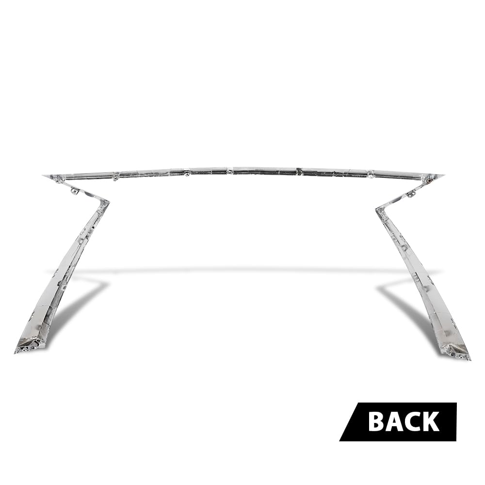 G-PLUS Front Bumper Grille Molding Insert Chrome Compatible with LX RX350 RX450h 2016-2019 LX1210114, 5312148130, 53121-48130, 5312148130 ABS Silver