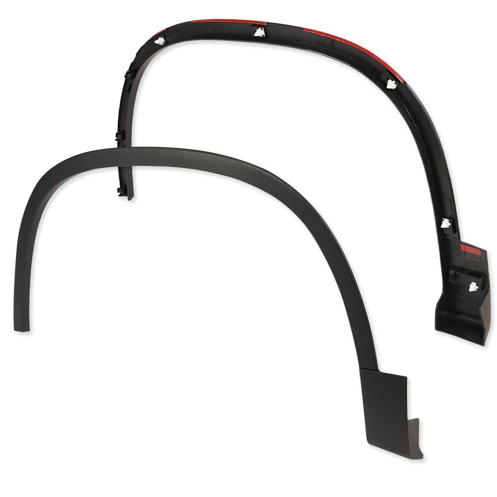 G-PLUS Fender Flares Wheel Opening Molding Trim, Compatible With 2012-2017 Volkswagen Tiguan, OE Style Black Wheel Cover Protector (2 x Front Left+Front Right) 5N0854732B9B9, VW1291106
