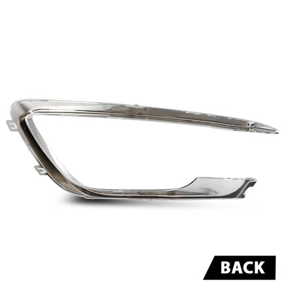 G-PLUS Front Left Bumper Grille Trim Molding Fog Light Trim Chrome, Compatible with Lincoln MKZ 2017-2020, Driver Side, HP5Z15266AB, FO1046105