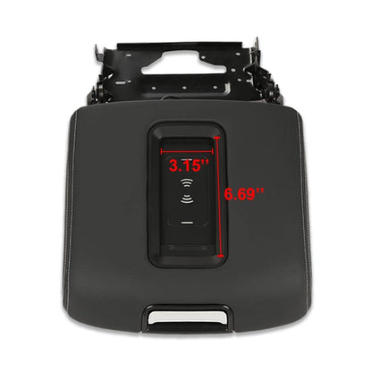 G-PLUS Center Console Armrest Lid w/Wireless Charger Compatible with Chevy Tahoe/Suburban 2015-2019,Fit GMC Yukon/Yukon XL Center 2015 2016 2017 2018 2019 Console Armrest Lid 0227083AA L0227083AA