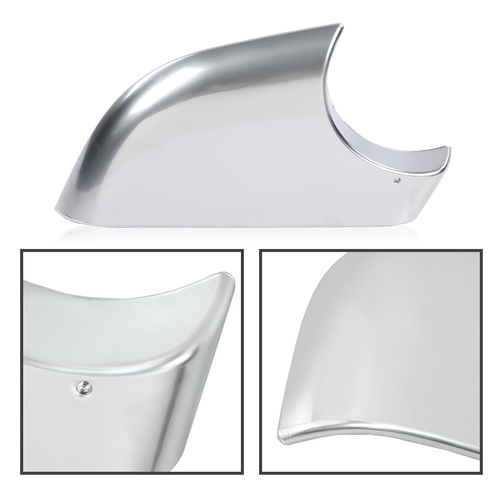 G-PLUS Right Side Rearview Mirror Cover Lower Silver Holder Chrome Compatible With Tesla Model 3 2017-2022 22873006