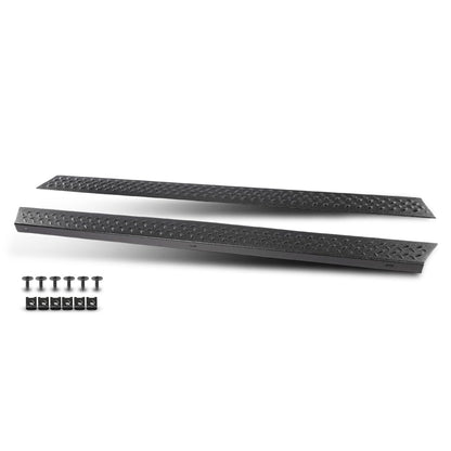 G-PLUS Armor Rocker Side Panels Compatible with Jeep Wrangler TJ(All Trims, 4WD) 1997-2006 No-Drill for Most Black
