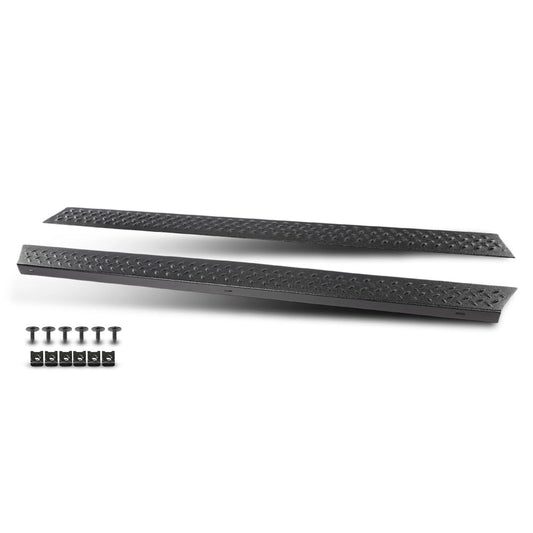 G-PLUS Armor Rocker Side Panels Compatible with Jeep Wrangler TJ(All Trims, 4WD) 1997-2006 No-Drill for Most Black