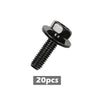 G-PLUS Body Bolts- M6-1.0 x 20mm Long- 10mm Hex- 17mm Washer- 20 Bolts- #171 Compatible with Honda