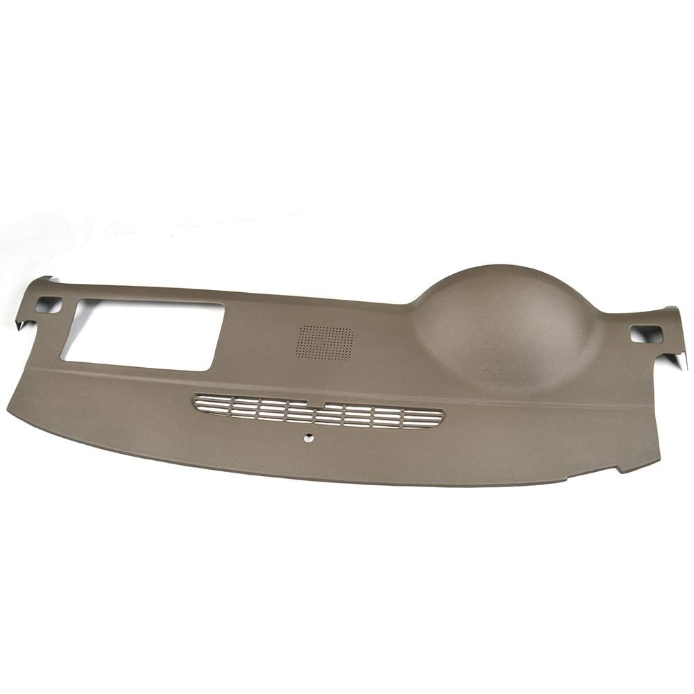 G-PLUS Molded ABS Dash Cover w/Speaker Compatible with Tahoe Suburban Yukon Avalanche 2007-2014 in Cashmere, Fit Chevy Silverado (LTZ ONLY)/ GMC Sierra (SLT/Denali ONLY) 2007-2013 (Beige)
