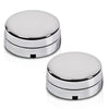 G-PLUS Rear Wheel Chrome Cented Hub Caps Pair Compatible with 03-17 Dodge Ram 3500 1-Ton Dually