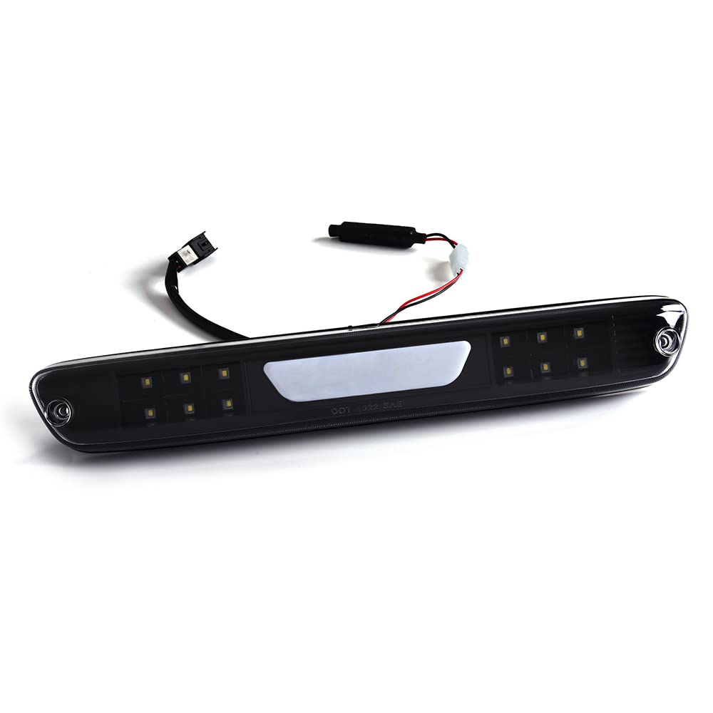 G-PLUS LED 3rd Brake Light High Mount Stop Light Compatible with Chevy Colorado/GMC Canyon 04-12 Cargo Light Lamp White Cover Black Bottom