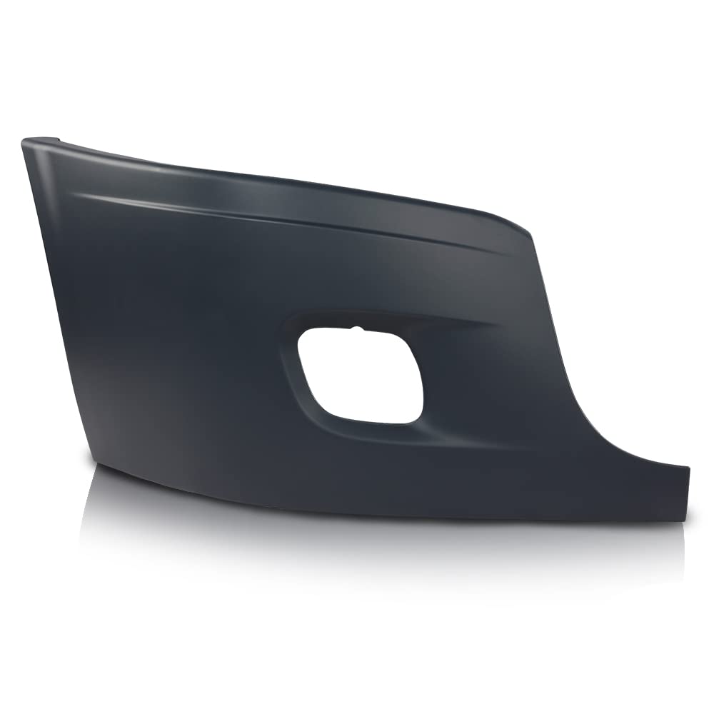 G-PLUS Right Bumper End Cover Reinforcement w/Fog Light Hole Compatible with Freightliner Cascadia 2008-2017 Right Passenger Side Bumper Cover 2127300005