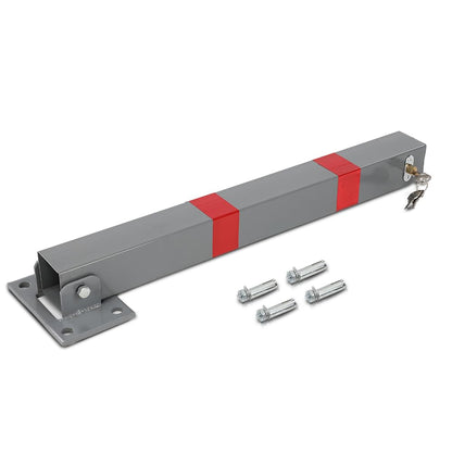 G-PLUS Folding Parking Barrier Lockable Car Bollard Driveway Car Safety Security Post