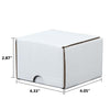 G-PLUS 10pcs Trading Card Storage Box 200 Count White Corrugated Cardboard Box Versatile Card Storage Box (Card not included)