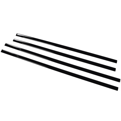 G-PLUS Body Side Molding Trim 1/18" Compatible with 2014-2018 Chevy Silverado/GMC Sierra Crew Cab,4pcs (Black)