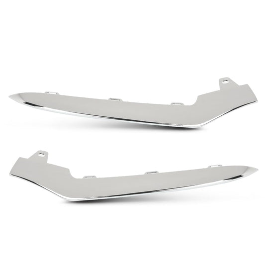 G-PLUS Front Right Bumper Lower Chrome Molding Compatible with Benz E350 4Matic / Base Coupe 2014 Fit Benz E550 Base 2014-2017 2078850874, MB1047131 Silver