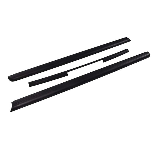 G-PLUS 3PCS Bed Rail Caps Kit Compatible with Nissan Frontier King 2005 2006 2007 2008 2009 2010 2011 2012 2013 2014 Black Smooth Finish Rear Tailgate Cap Moulding Cover