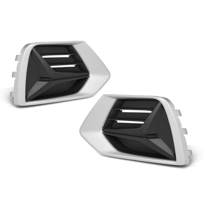 G-PLUS Pair Front Fog Light Covers, Compatible with Audi Q3 Prestige 2019/ Q3 (submodel: Komfort, Premium, Premium Plus, Progressiv, Technik) 2019-2023, Left Driver & Right Passenger Side 2PC