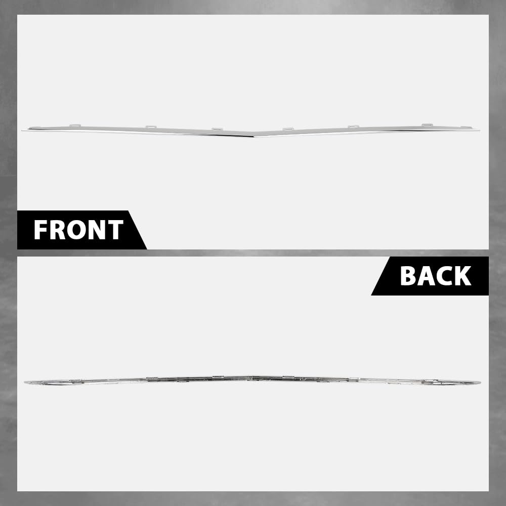 G-PLUS Center Grille Trim Compatible with Benz E300 E450 E400 4Matic Sedan/Wagon, 2017-2020,Fit For Models With Luxury Package 2138850300, MB1044136