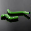 G-PLUS Silicone Radiator Coolant Hose Kit Clamps Compatible With Toyota EP91 Starlet Glanza V-Type 4E-FTE 1996-1999,Green