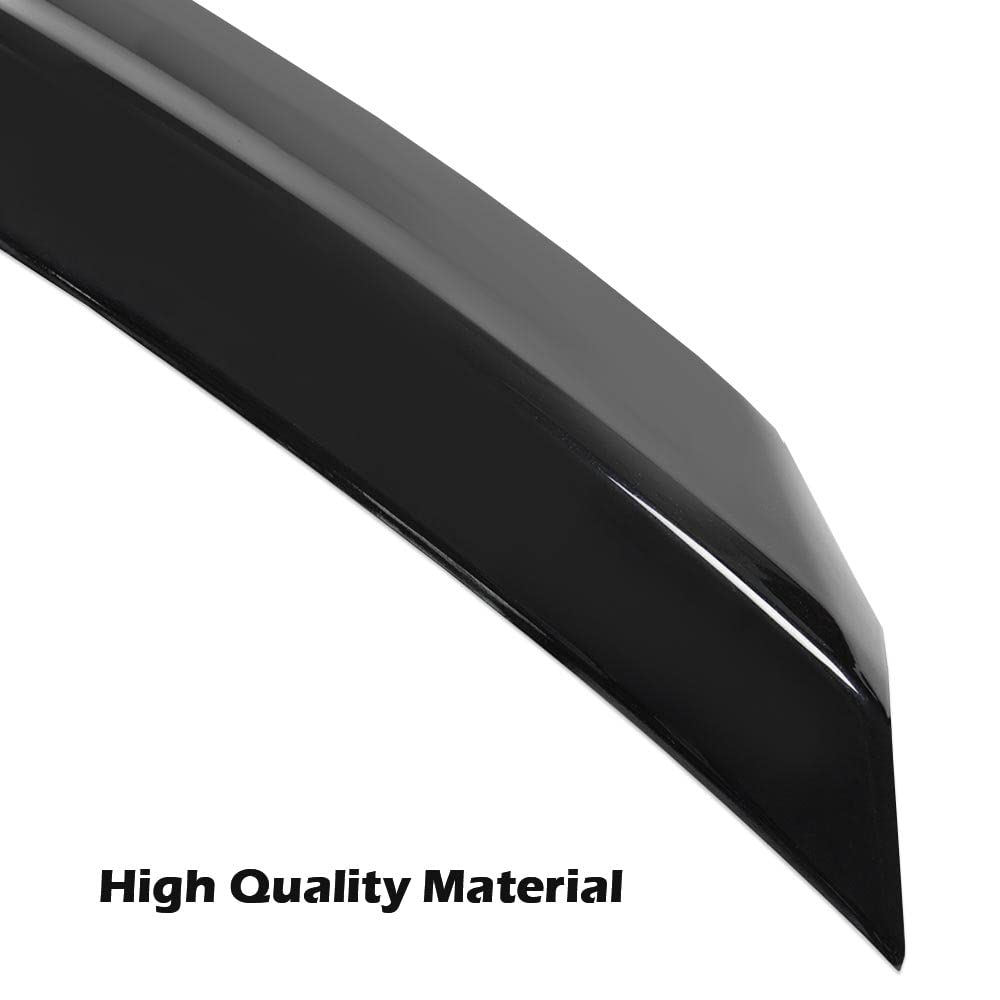 G-PLUS Front Lip Bumper Upper Grille Molding Trim + Eyelid Cover Compatible With Honda Accord 10th Gen Sedan 2018-2019 (Only Works With Regular Grill, Not For Optional Sport Style)