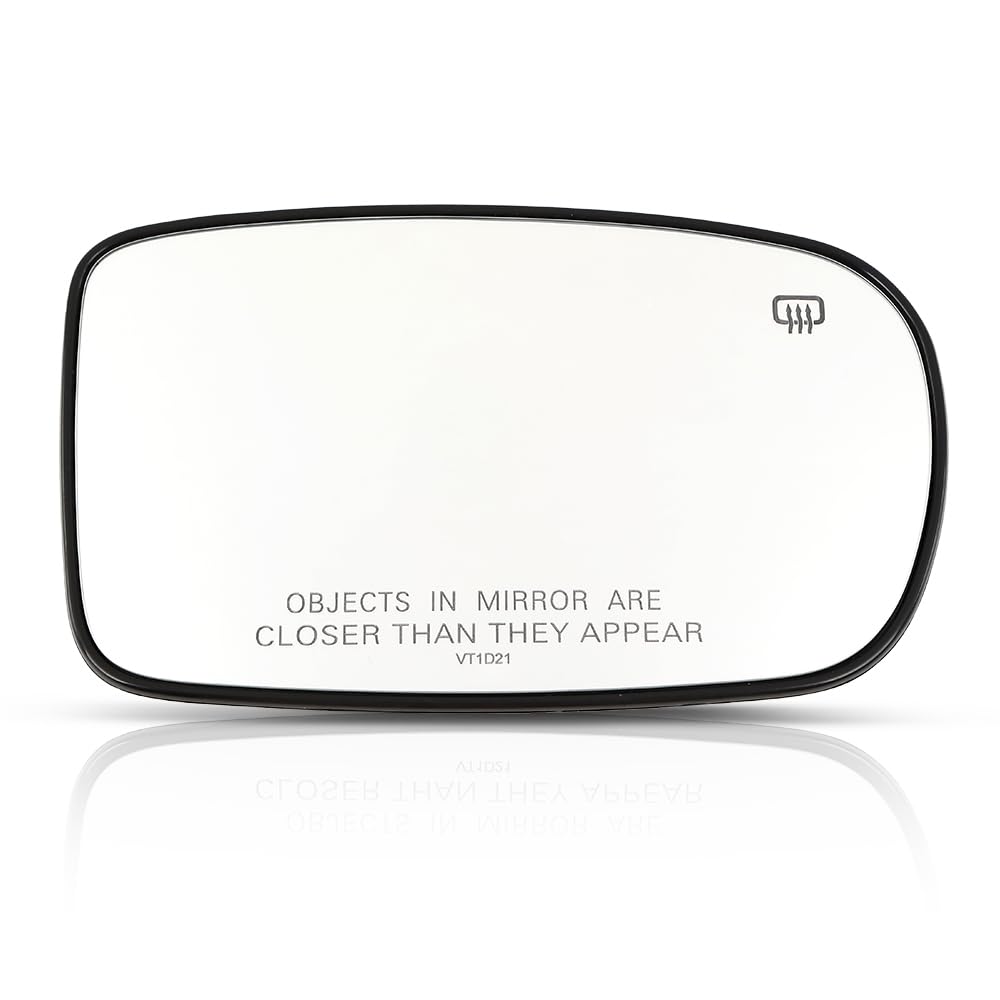 G-PLUS Side Mirror Glass Right Passenger Side Compatible with Chrysler 200 300 2011-2017, Fit Dodge Charger 2011-2021 Fit for Model with Power Heated Manual Folding Mirrors Only