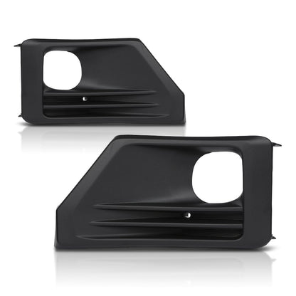 G-PLUS Bumper Fog Lights Lamps Bezels Cover Pair Compatible with Toyota RAV4 Adventure 2019-2022,Fit Toyota RAV4 TRD Off-Road 2020-2023 521280R170, 521270R170, TO1038226, TO1039226 Black
