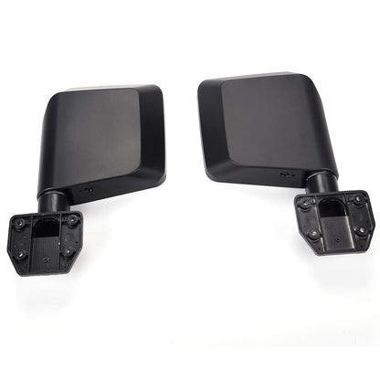 G-PLUS Tubular Doors Compatible with Jeep Wrangler 2007-2018 JK Unlimited 4 Door Steel Textured Black Front & Rear Tube Doors with Side View Mirrors & Mounting Hardware