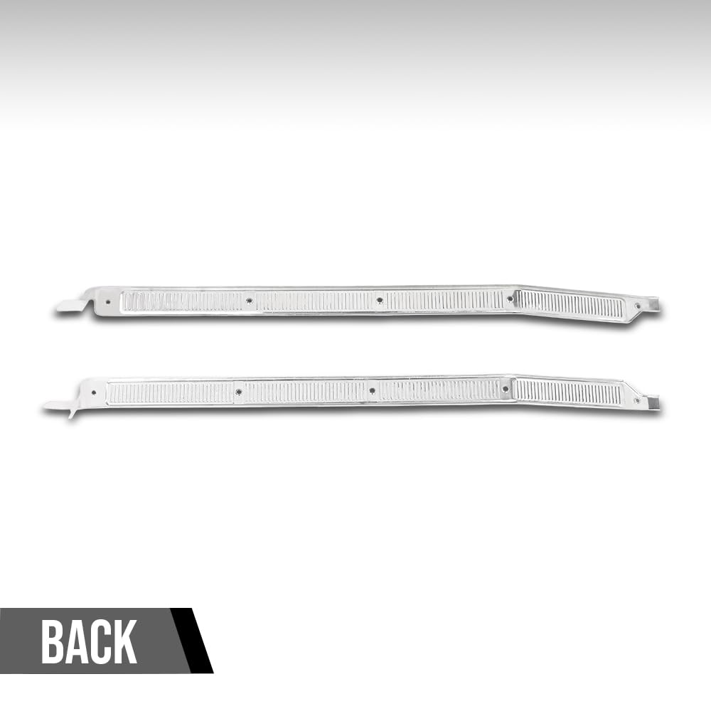 G-PLUS Door Sill Plates w/Screws Pair Compatible with Ford F100 F250 F350 Pickup Truck 1973 1974 1975 1976 1977 1978 1979, Fit Ford F150 Pickup Truck 1975 1976 1977 1978 1979 Silver