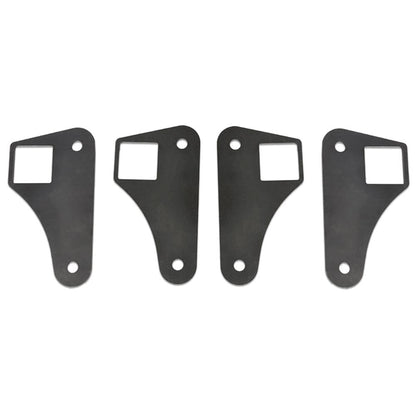 G-PLUS Square Tubing Air Ride Brackets Ladder Bar Mounting Parallel 4 Link Tabs 2"