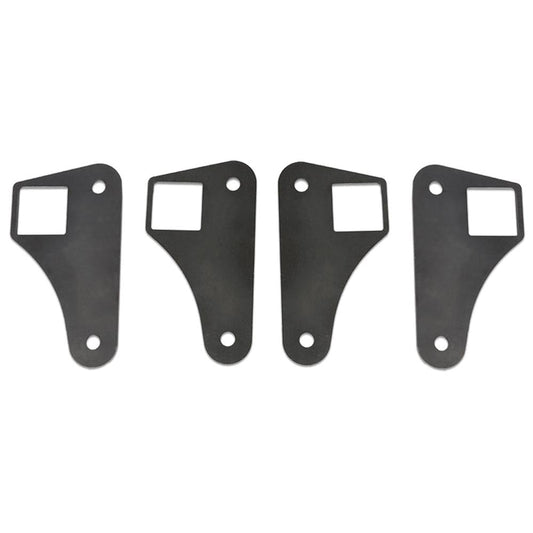 G-PLUS Square Tubing Air Ride Brackets Ladder Bar Mounting Parallel 4 Link Tabs 2"