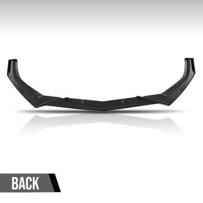 G-PLUS Front Lip Splitter Compatible with Honda Civic Sedan 4-Door 2016 2017 2018 2019 2020, Not Fit Coupe or Hatchback Models Glossy Black