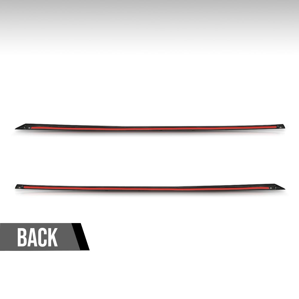 G-PLUS Rear Door Frame Molding Trim Pair Compatible with Kia Optima 2011-2015 838502T000, 838602T000 Silver