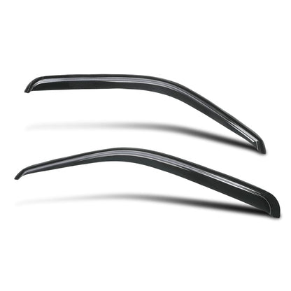 G-PLUS Out-Channel Window Vent Visor Deflectors Rain Guards Compatible with Chevy Silverado/GMC Sierra 1500 1999-2007 Impact-Resistant PC 2 PCS Smoky