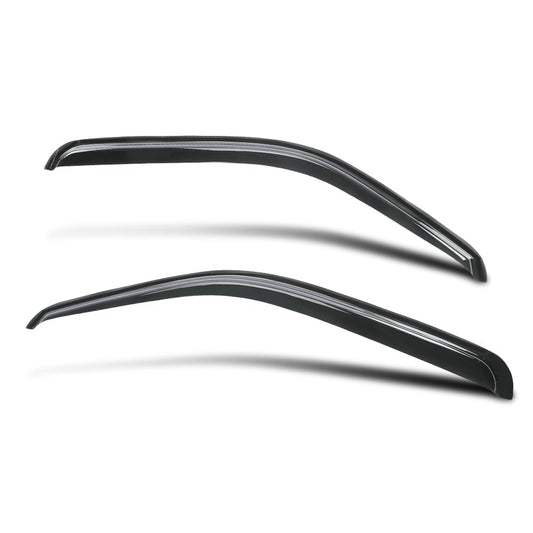 G-PLUS Out-Channel Window Vent Visor Deflectors Rain Guards Compatible with Chevy Silverado/GMC Sierra 1500 1999-2007 Impact-Resistant PC 2 PCS Smoky
