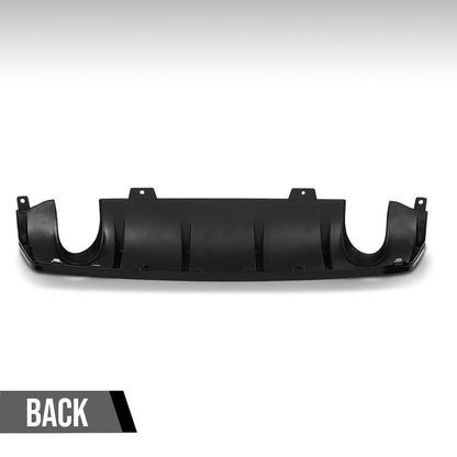 G-PLUS Rear Bumper Lip Diffuser Splitter Spoiler Compatible with Honda Civic Sedan 4 Door 2016 2017 2018 2019 2020 2021 (Not Fit Si and Sport Model) Glossy Black