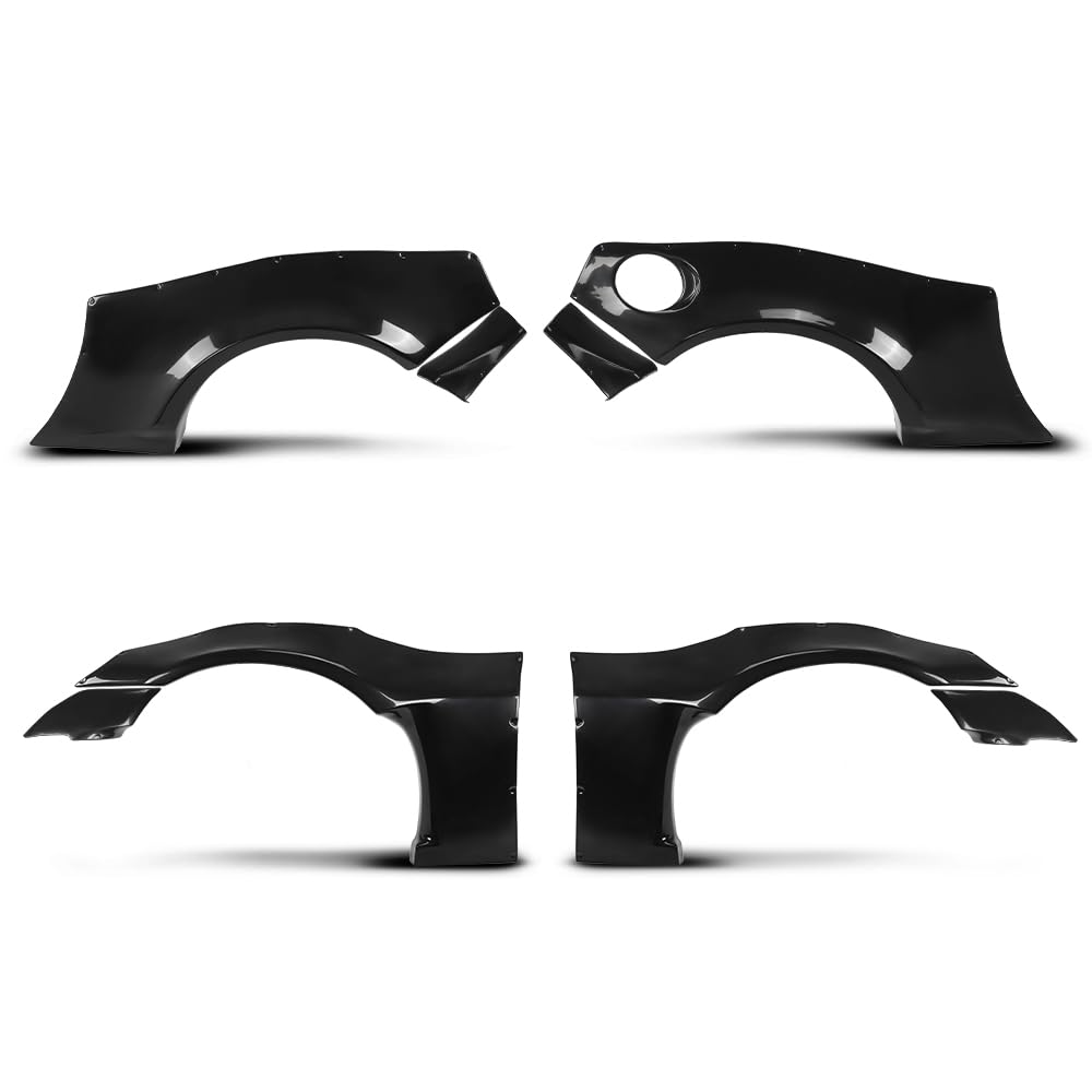 G-PLUS Wide Body 8pc Fender Flares Cover Compatible with Scion FR-S 2013-2016 Fit Toyota 86 2017-2020 Fit Subaru BRZ 2013-2020 Black
