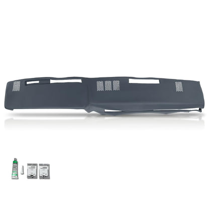 G-PLUS TPE Dashboard Dash Cover Panel W/Adhesive Compatible with 1981-1987 Chevy GMC Full Size Pickup/1981-1991 Chevy GMC SUV Dash Cover Bezel Parts 18601NTL(Dark Blue)