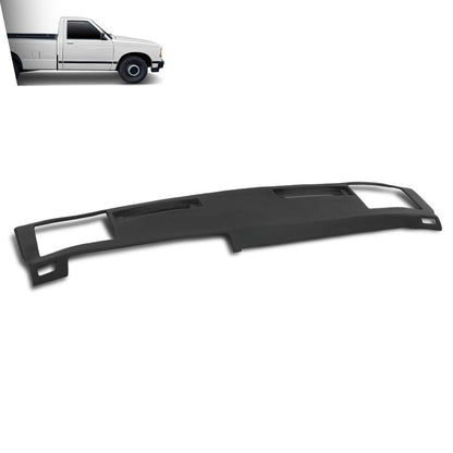 G-PLUS TPE Dash Cover Compatible with Chevy S10, S10 Blazer and GMC S15, Jimmy, Sonoma Pickups 1986-1993 Black