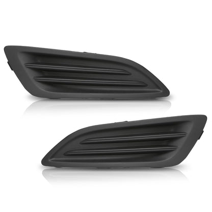 G-PLUS Pair Front Bumper Fog Light Lamp Cover, Compatible with Ford Fiesta 2014-2019, LH Driver & RH Passenger Side 2PCS, D2BZ15266AA, D2BZ15266BA