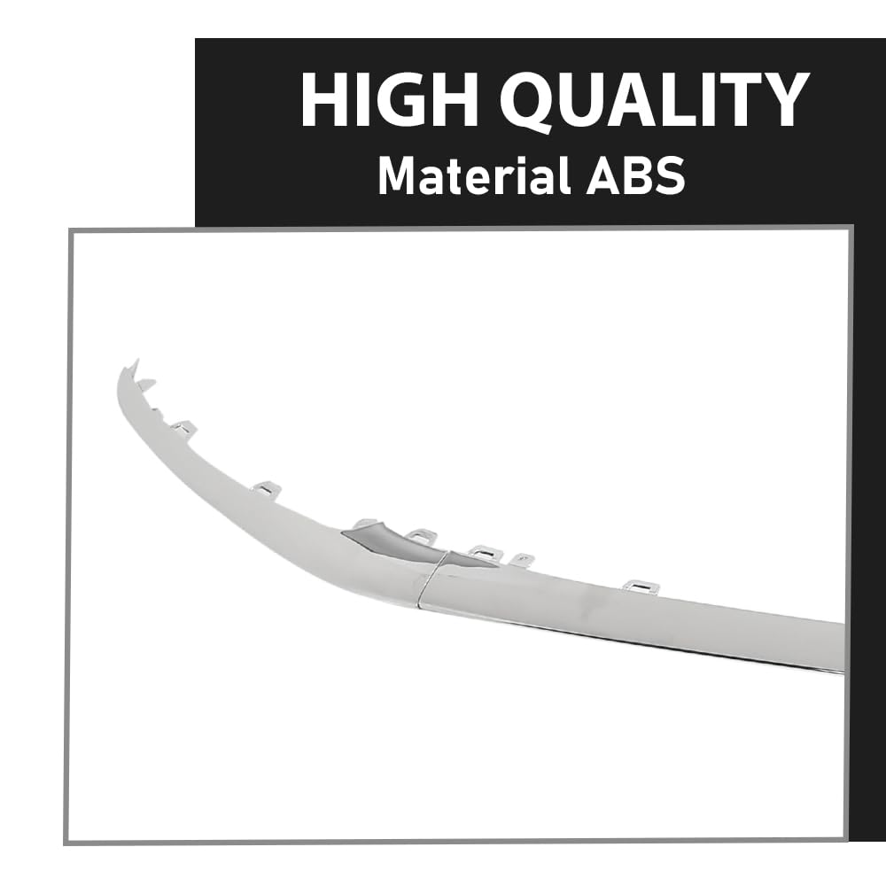 G-PLUS Front Bumper Center Molding Trims LH+RH 3Pcs Compatible with Benz W222 S-Class S450 S560 2018-2020 222-885-76-00