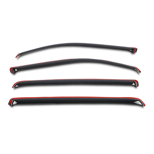 G-PLUS in-Channel Auto Vent Window Visor 4pcs Compatible with Dodge Ram 1500 Crew Cab 2019-2025 Not Fit Classic Body Style or Quad Cab in-Channel Rain Guards Smoke