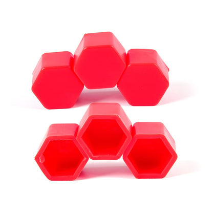 G-PLUS Universal Hub Screw Cover Cap Replacement for Car,19mm Red Wheel Tire Hub Screw Bolt Cover Nut Cap Lug Decoration 20PCS