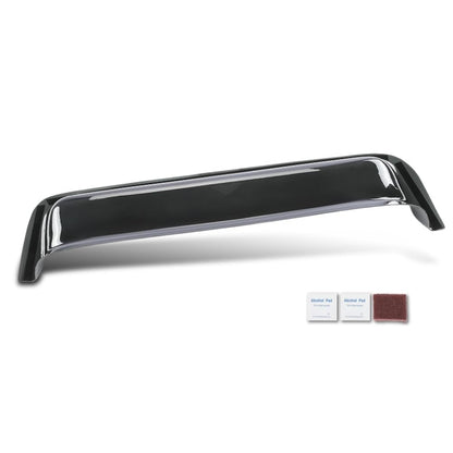 G-PLUS Window Deflector and Sun Visor Compatible with All Flat Sided Recreational Vehicle(12-17 Inch Wide Window) Impact-Resistant Smoky