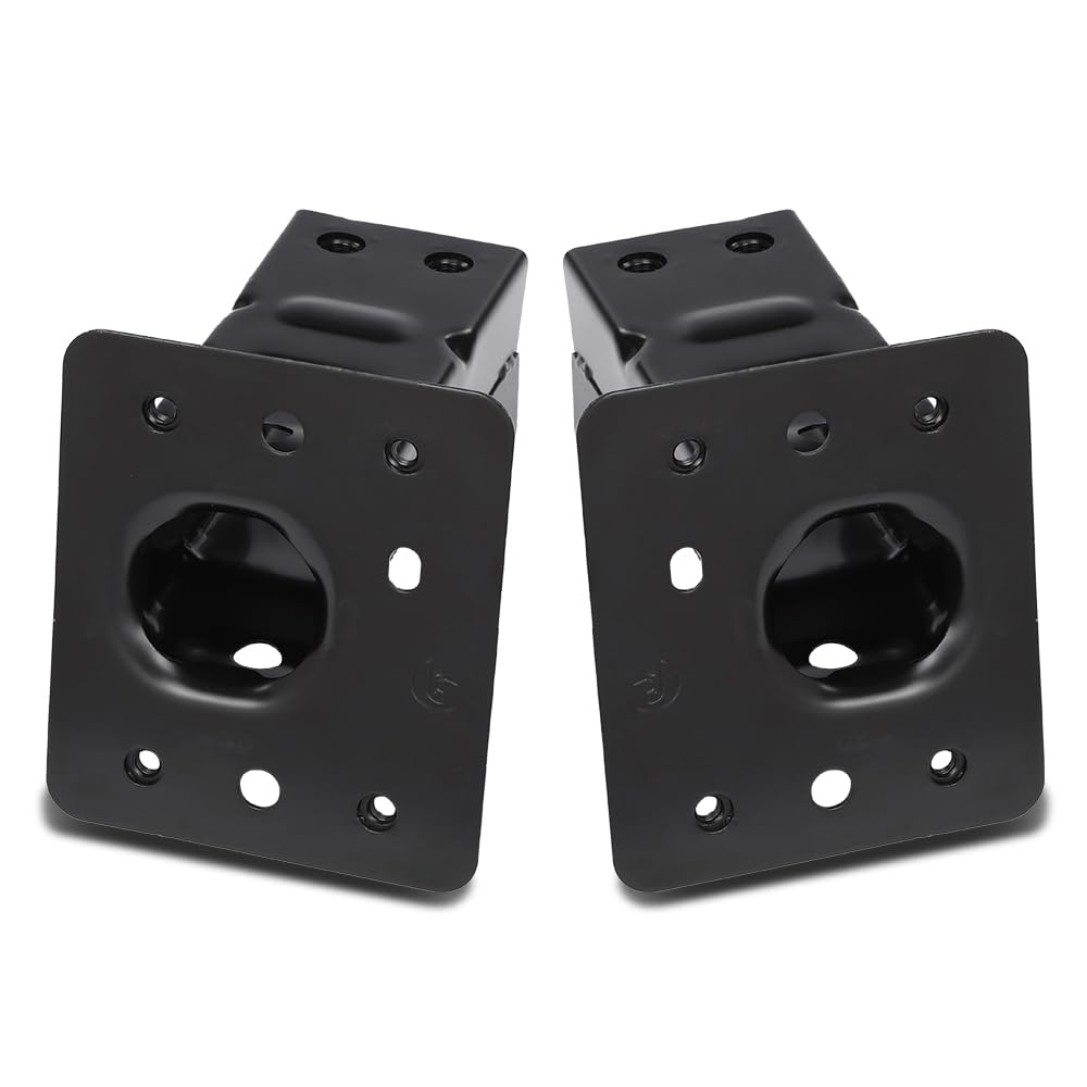 G-PLUS Bumper Impact Bar Bracket Set Compatible with Buick Encore 2013-2017 Chevy Trax 2013-2016 42392685, 42392684 Black